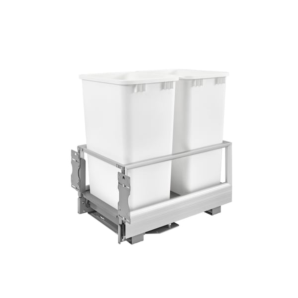 Rev-A-Shelf Aluminum, Silver, 15.59 in W, 23.5 in H, 22 in D, 22 in L, Silver 5149-2150DM-211 - main